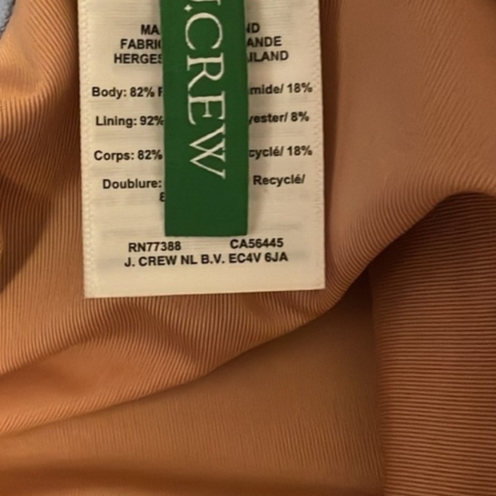 J. Crew Light Blue Heritage Balconette Underwire One Pc Swimsuit Sz4 NWT - Picture 6 of 9